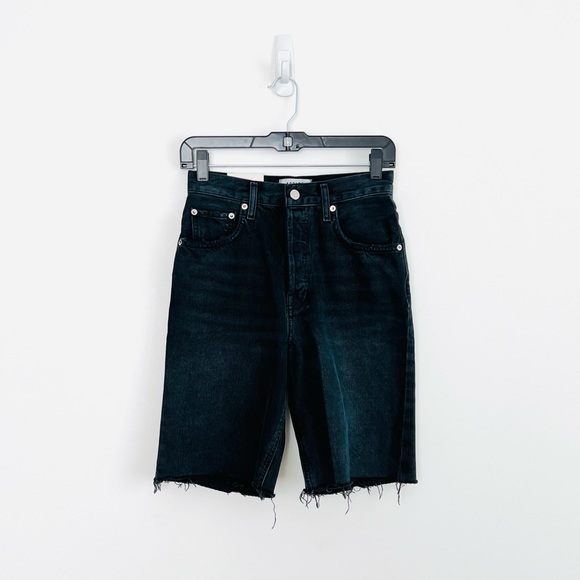 Agolde 90's Pinch Waist High Rise Straight Leg Shorts NWT - Picture 4 of 13